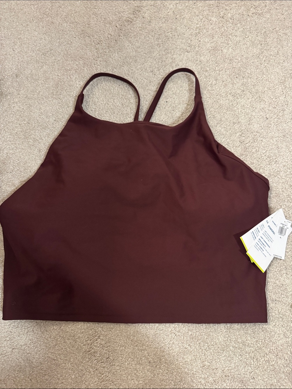 Old Navy Active Crop Top in Wine